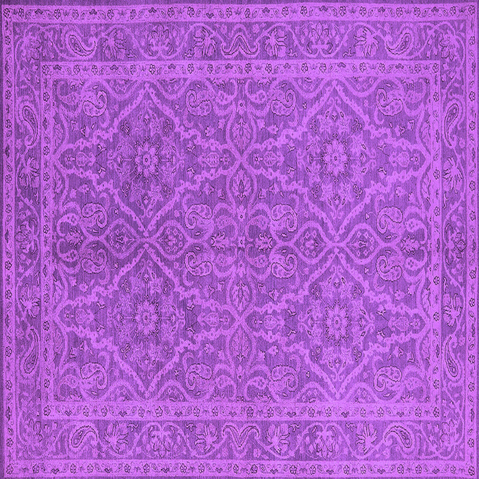 Square Oriental Purple Industrial Rug, urb1134pur