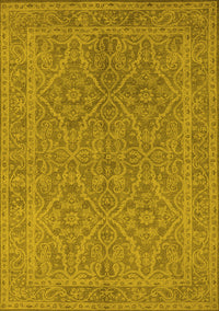 Oriental Yellow Industrial Rug, urb1134yw