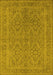 Oriental Yellow Industrial Rug, urb1134yw