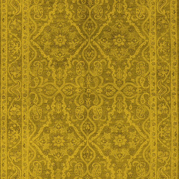 Oriental Yellow Industrial Rug, urb1134yw
