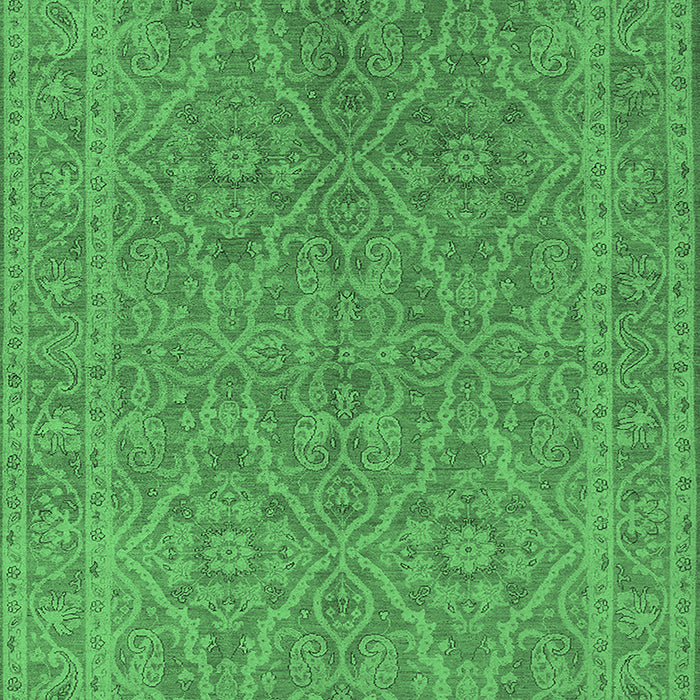 Oriental Emerald Green Industrial Rug, urb1134emgrn