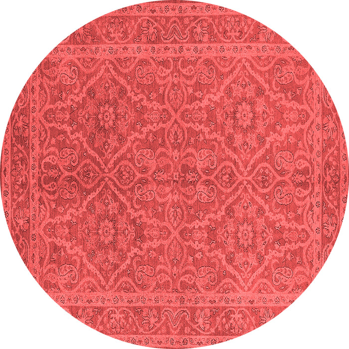 Machine Washable Oriental Red Industrial Rug, wshurb1134red