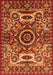 Machine Washable Oriental Orange Industrial Area Rugs, wshurb1135org