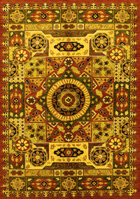 Oriental Yellow Industrial Rug, urb1135yw