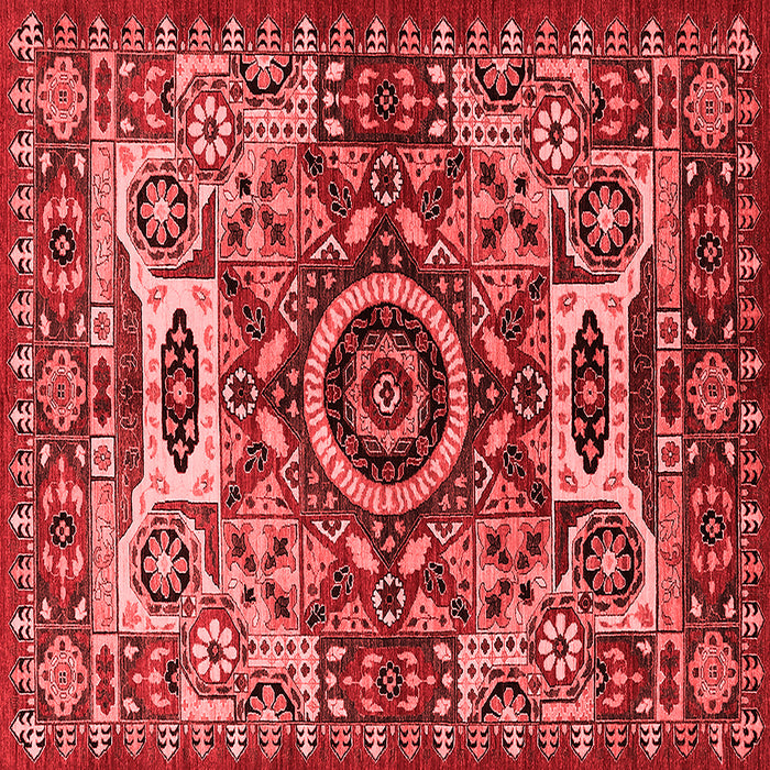Machine Washable Oriental Red Industrial Rug, wshurb1135red