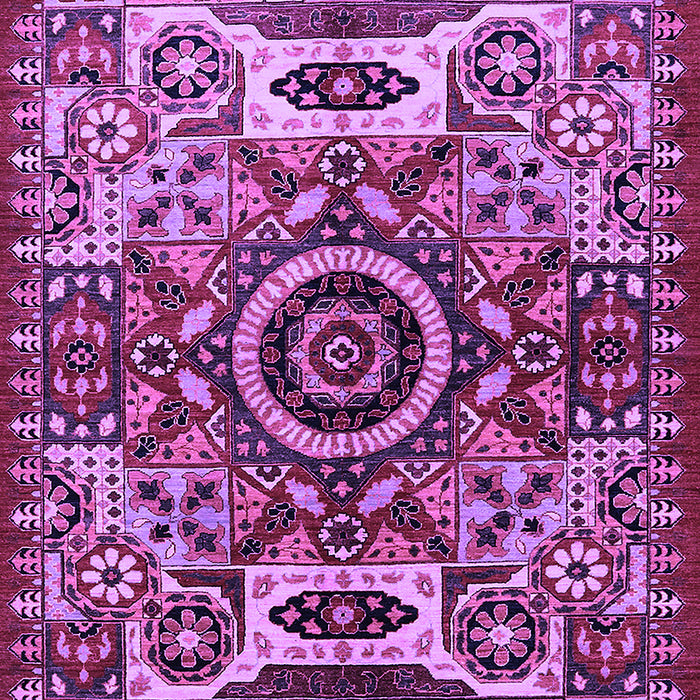 Machine Washable Oriental Purple Industrial Area Rugs, wshurb1135pur