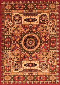 Oriental Orange Industrial Rug, urb1135org