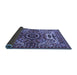 Sideview of Oriental Blue Industrial Rug, urb1135blu