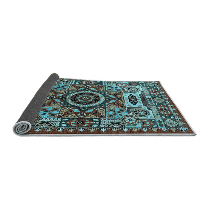 Sideview of Oriental Light Blue Industrial Rug, urb1135lblu