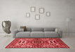 Industrial Red Washable Rugs