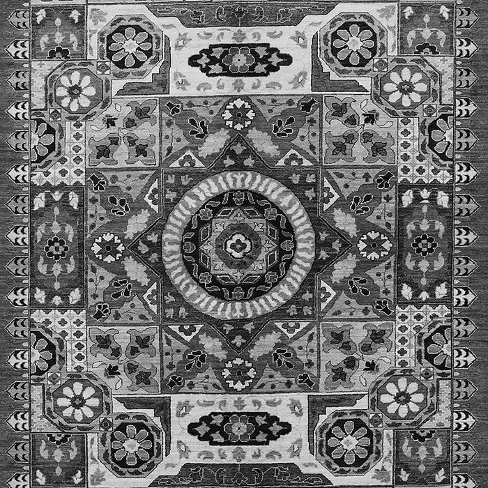 Machine Washable Oriental Gray Industrial Rug, wshurb1135gry