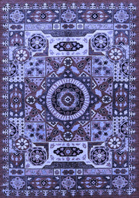 Oriental Blue Industrial Rug, urb1135blu