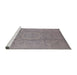 Sideview of Machine Washable Industrial Modern Rosy Brown Pink Rug, wshurb1136