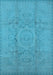 Oriental Light Blue Industrial Rug, urb1136lblu