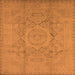 Square Oriental Orange Industrial Rug, urb1136org