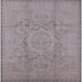 Square Machine Washable Industrial Modern Rosy Brown Pink Rug, wshurb1136