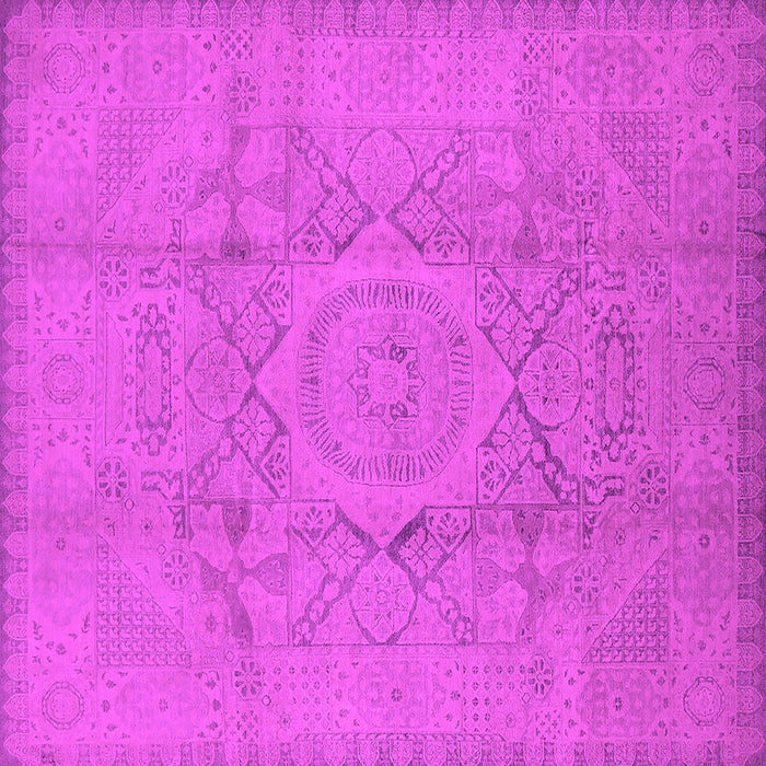 Square Oriental Pink Industrial Rug, urb1136pnk