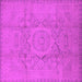 Square Oriental Pink Industrial Rug, urb1136pnk