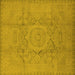 Square Oriental Yellow Industrial Rug, urb1136yw