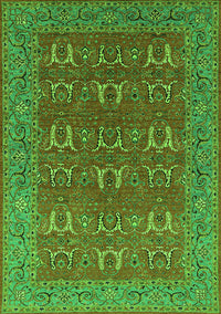 Oriental Green Industrial Rug, urb1137grn