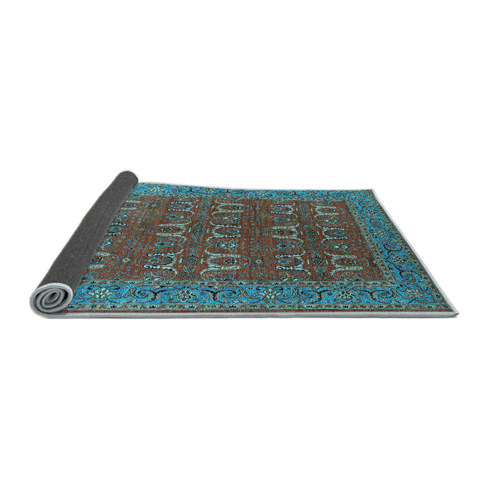 Sideview of Oriental Light Blue Industrial Rug, urb1137lblu