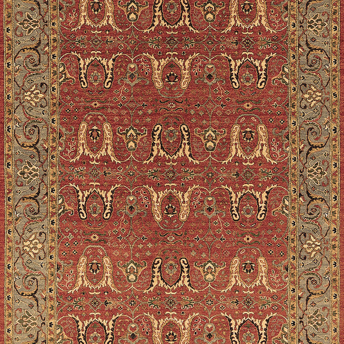 Machine Washable Oriental Brown Industrial Rug, wshurb1137brn