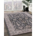 Machine Washable Industrial Modern Silver Pink Rug in a Family Room, wshurb1138