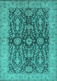 Oriental Turquoise Industrial Rug, urb1138turq