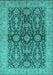 Oriental Turquoise Industrial Rug, urb1138turq