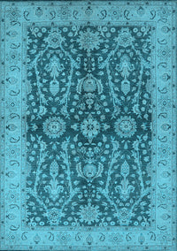 Oriental Light Blue Industrial Rug, urb1138lblu