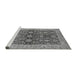 Sideview of Machine Washable Oriental Gray Industrial Rug, wshurb1138gry