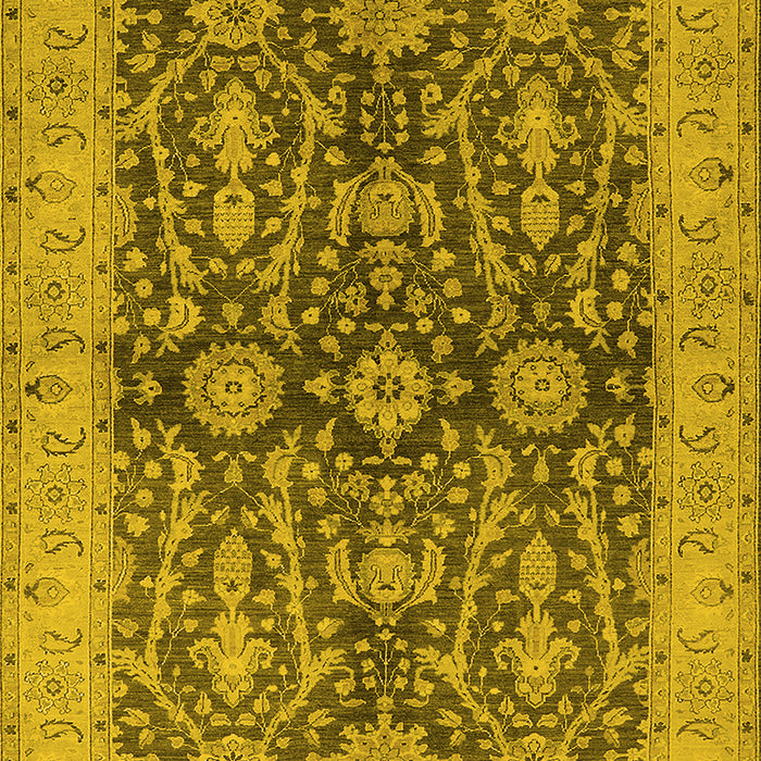 Oriental Yellow Industrial Rug, urb1138yw