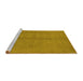 Sideview of Machine Washable Oriental Yellow Industrial Rug, wshurb1139yw