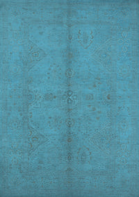 Oriental Light Blue Industrial Rug, urb1139lblu