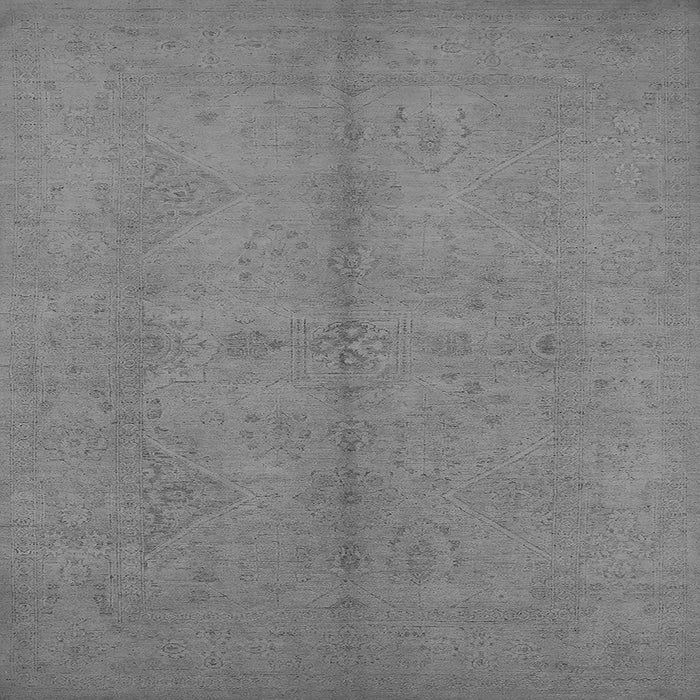 Square Oriental Gray Industrial Rug, urb1139gry