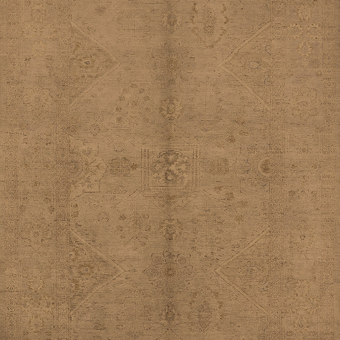 Machine Washable Oriental Brown Industrial Rug, wshurb1139brn