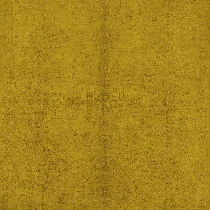 Oriental Yellow Industrial Rug, urb1139yw
