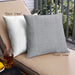 Front View of Mid-Century Modern Urban Square Platinum Silver Gray Throw Pillow, 18 inch by 18 inch, pwurb113