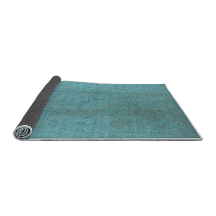 Sideview of Oriental Light Blue Industrial Rug, urb1140lblu