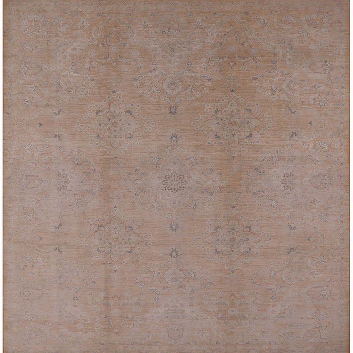 Square Machine Washable Industrial Modern Dark Almond Brown Rug, wshurb1140