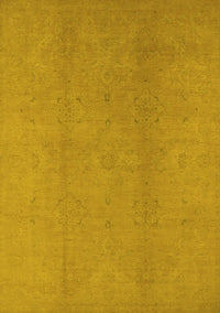 Oriental Yellow Industrial Rug, urb1140yw