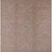 Square Mid-Century Modern Dark Almond Brown Oriental Rug, urb1140