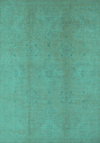 Oriental Turquoise Industrial Rug, urb1140turq