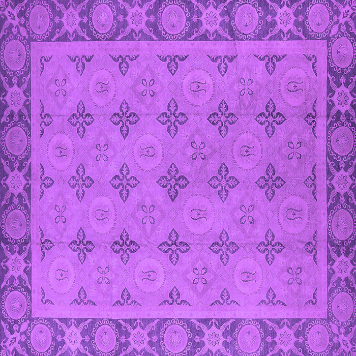 Square Oriental Purple Industrial Rug, urb1141pur