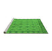 Sideview of Machine Washable Oriental Green Industrial Area Rugs, wshurb1141grn