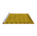 Sideview of Machine Washable Oriental Yellow Industrial Rug, wshurb1141yw