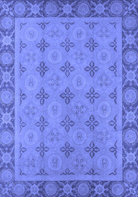 Oriental Blue Industrial Rug, urb1141blu