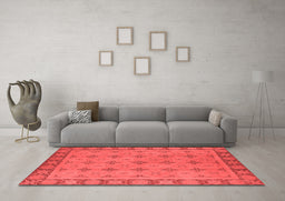 Industrial Red Washable Rugs