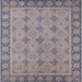 Square Mid-Century Modern Rosy Brown Pink Oriental Rug, urb1141