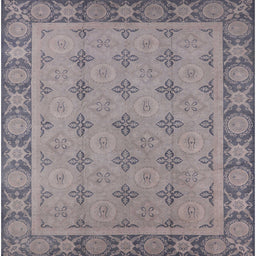 Square Machine Washable Industrial Modern Rosy Brown Pink Rug, wshurb1141